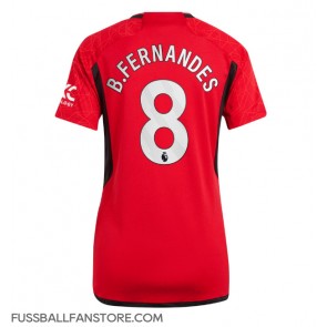 Manchester United Bruno Fernandes #8 Replik Heimtrikot Damen 2023-24 Kurzarm